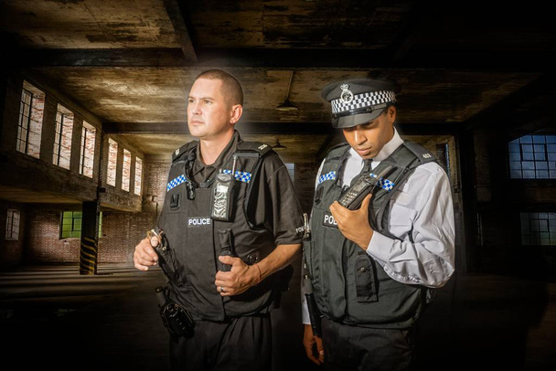 Two British Police Officers - Φωτογραφία, εικόνα