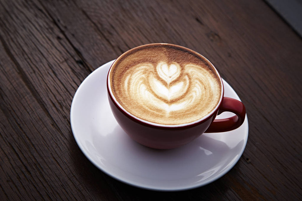 latte art heart - Фото, изображение