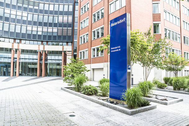 Hamburg , Germany - July 13 2017: The headquarters of Beiersdorf is manufacturing personal care products - Photo, image