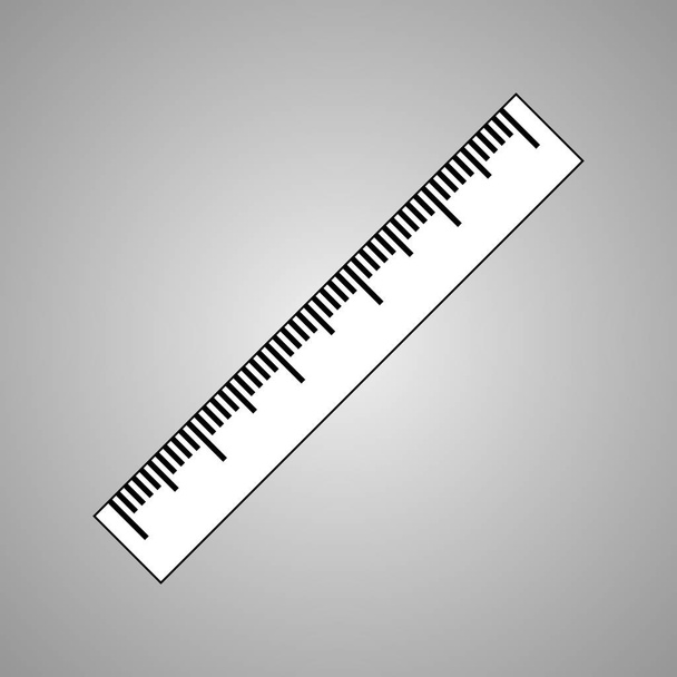 Régua de medição Ícone isolado
 - Foto, Imagem