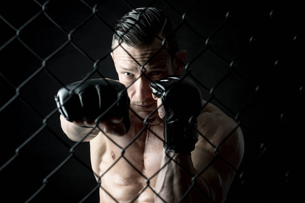 Atleta de MMA isolado
 - Foto, Imagem
