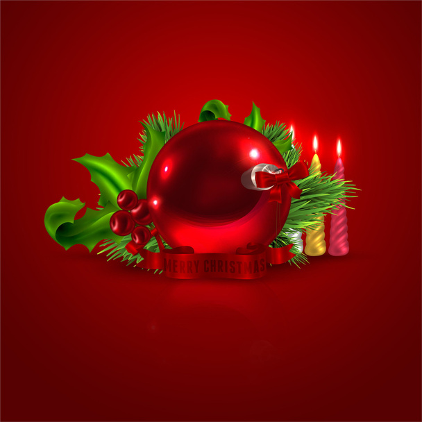 Christmas vector background. 2011 - Вектор,изображение