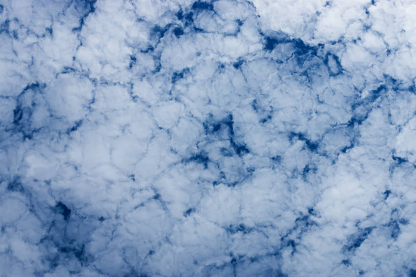 White of cirrocumulus cloud in blue sky. - Valokuva, kuva