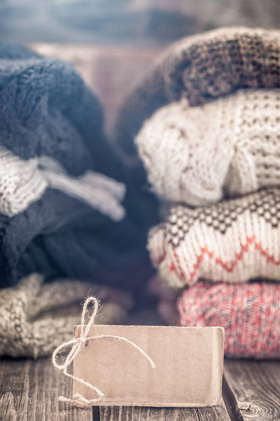 warme gezellige truien - Foto, afbeelding