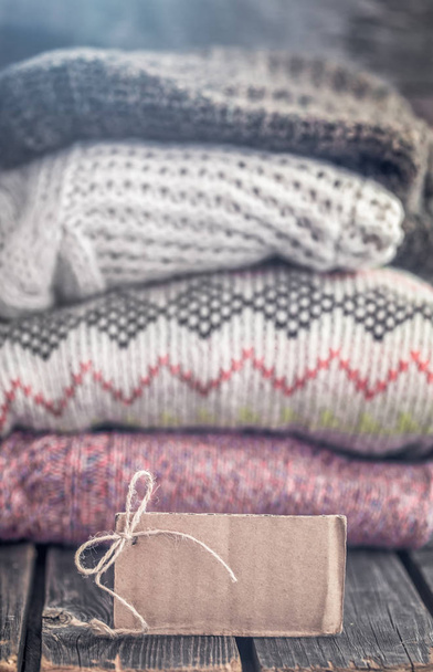 warm cozy sweaters - Photo, Image