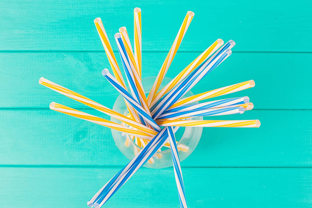 Multi Color flexible straws - Photo, Image