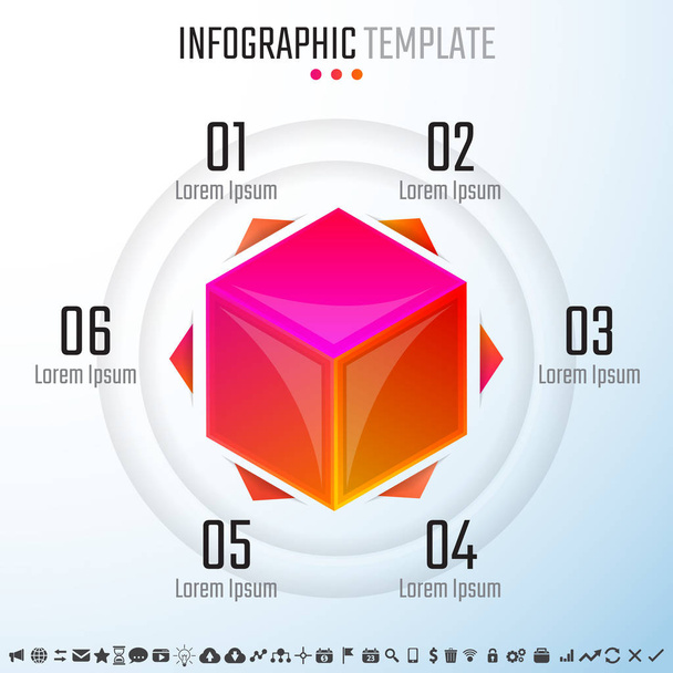 Modelo de design de infográficos
 - Vetor, Imagem