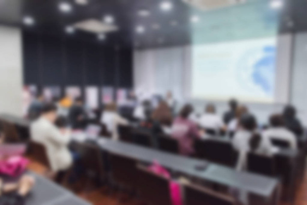 Blurred background, business Meeting Conference Training Learning Coaching Concept. - Photo, Image