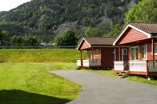 Norwegian fjord landscape in the summer - Foto, Imagem