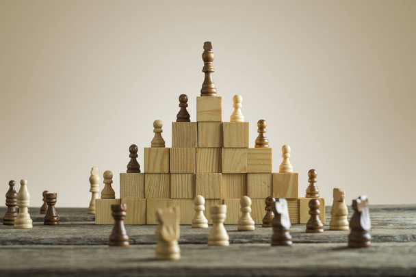 Business hierarchy; ranking and strategy concept - 写真・画像