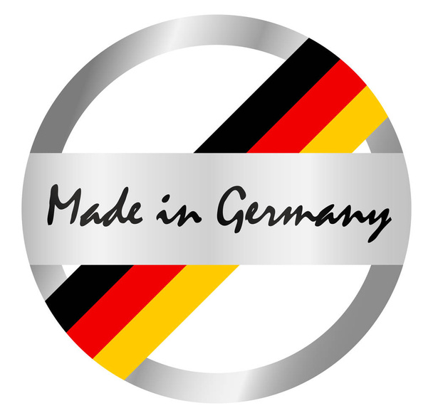 σφραγίδα ποιότητας που έκανε στη Γερμανία - Διάνυσμα, εικόνα