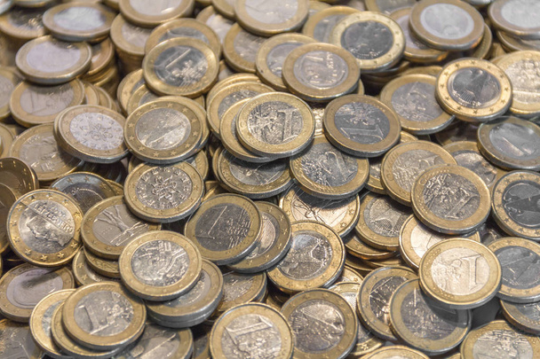 spousta euromincí - Fotografie, Obrázek