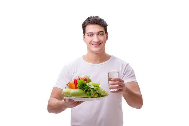 Man in healthy eating concept - Photo, Image