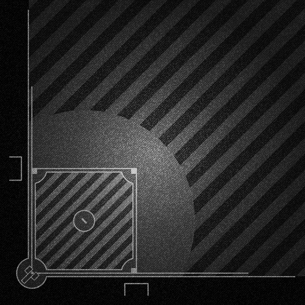 realistische schwarze Denim Textur von Baseball Feld Element Vektor Illustration Design-Konzept - Vektor, Bild