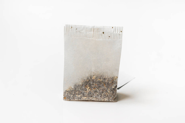 One tea bag isolated on white - Fotoğraf, Görsel