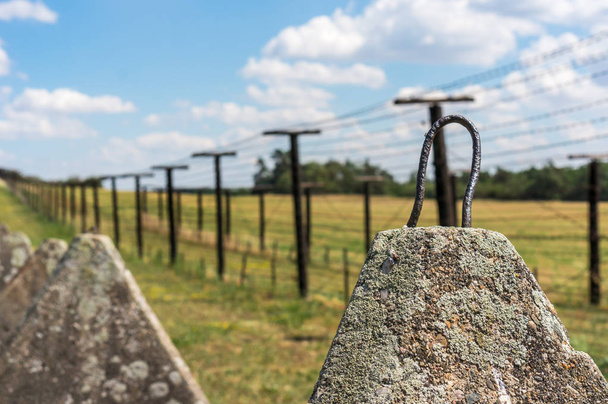 Restos de cortina de hierro cerca de la frontera de la República Checa
 - Foto, Imagen