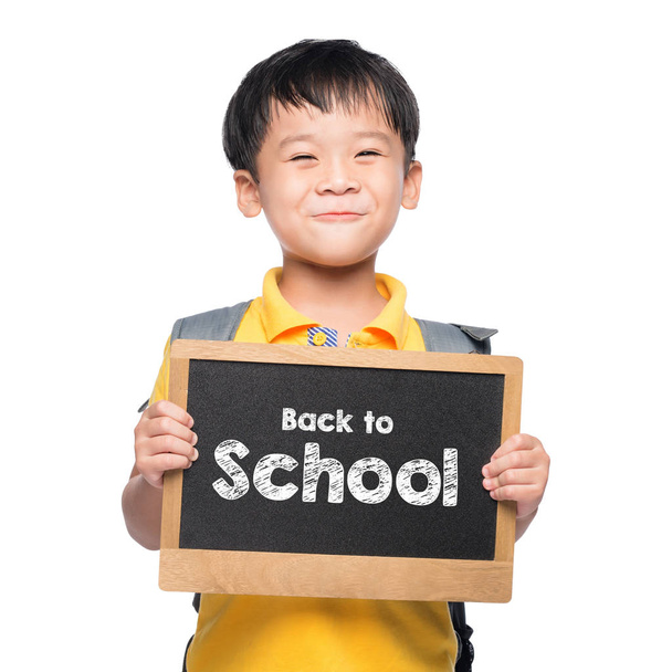 little boy holding chalkboard - Photo, Image