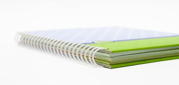 The Notebook background open view with a spiral binding - Photo, Image