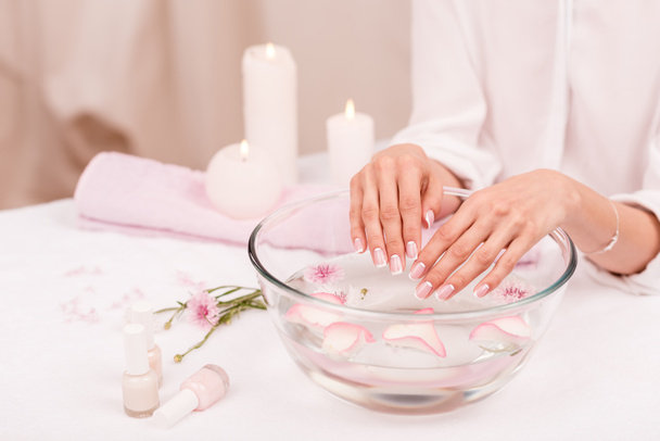 Spa treatment for female hands - Photo, Image
