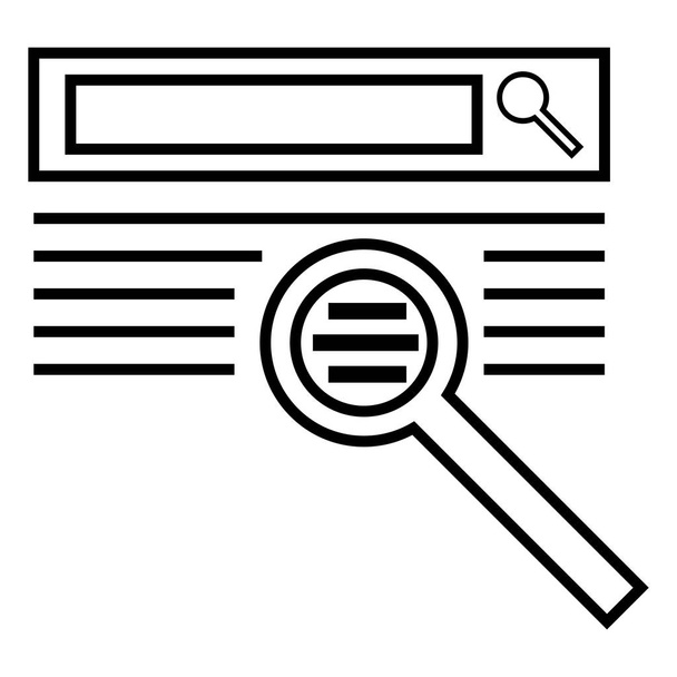 Single Black SEO Icon - Vector, Image