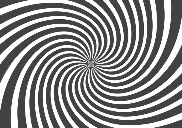 Spirale psichedelica con raggi grigi radiali. turbinio contorto sfondo retrò. Illustrazione vettoriale dell'effetto comico
 - Vettoriali, immagini