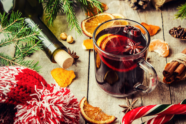 Mulled wine. Selective focus.  - Photo, Image