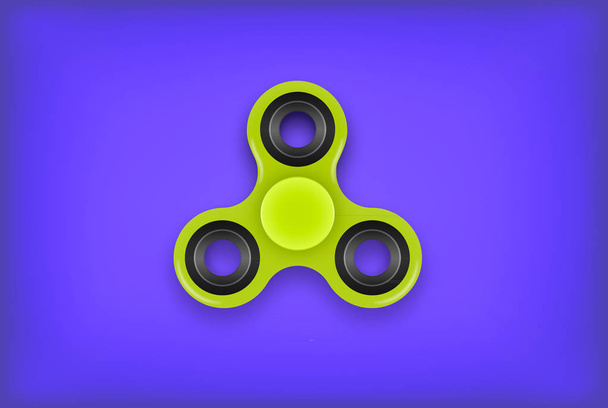 Lime green modern spinner - Вектор,изображение