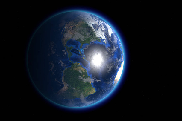 Planet Erde im Weltraum  - Foto, Bild