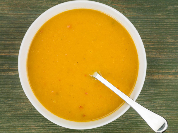 バターナット カボチャとサツマイモのスープのボウル - 写真・画像