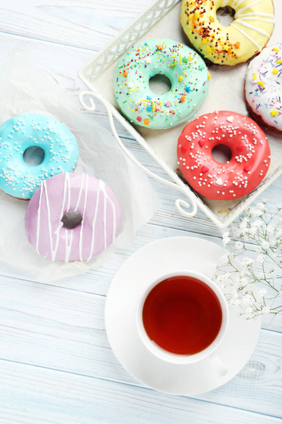 Tasty donuts with sprinkles  - Zdjęcie, obraz