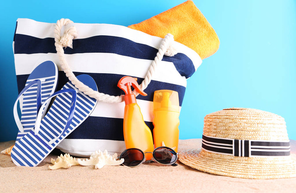 Summer beach accessories - Φωτογραφία, εικόνα