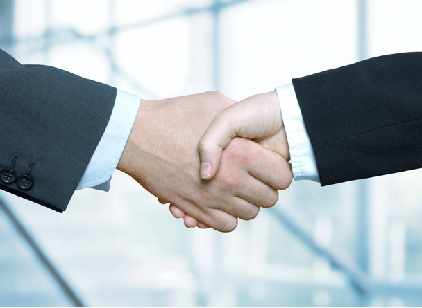 Üzleti kézfogás és üzletemberek - Fotó, kép