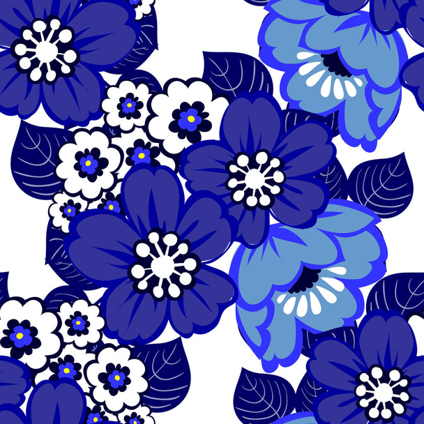 Seamless flower pattern - ベクター画像