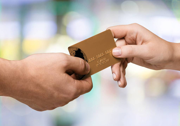Credit Card in hands - Photo, Image