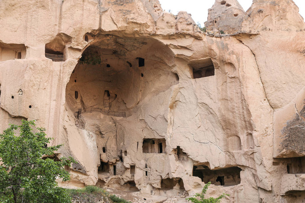 Carved Rooms in Zelve Valley, Cappadocia - Fotoğraf, Görsel