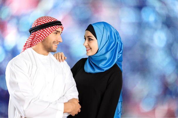 happy Muslim couple - Zdjęcie, obraz