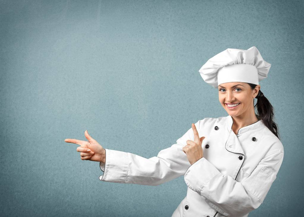 Young female chef - Foto, Bild