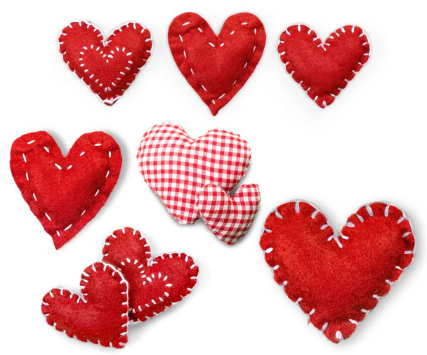 red toy hearts - Photo, Image