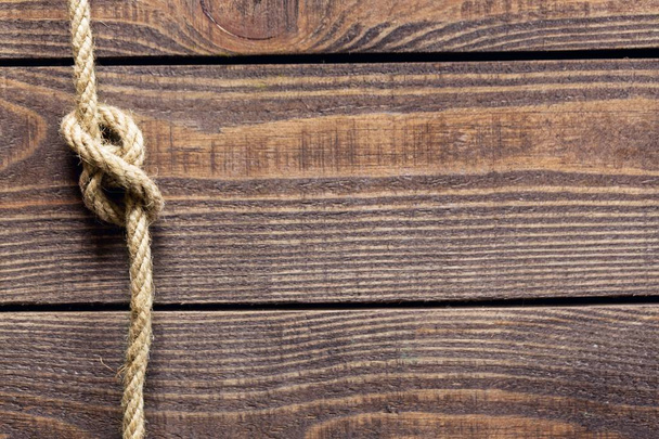 old rope with knot - Photo, image