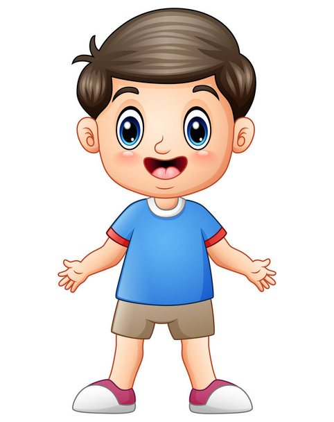 šťastný chlapec cartoon - Vektor, obrázek