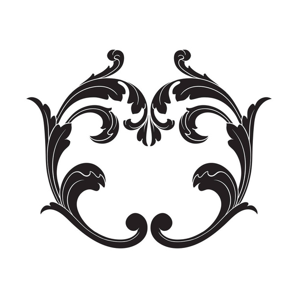 Elemento de ornamento barroco vintage
 - Vector, imagen