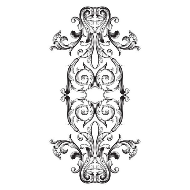 Vintage barokní ornament prvek - Vektor, obrázek