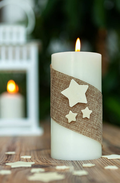 Christmas Candles as home decoration - 写真・画像