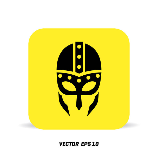 viking in horned helmet icon - Vektor, Bild