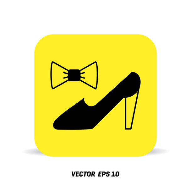 Woman Shoes Icon - Διάνυσμα, εικόνα