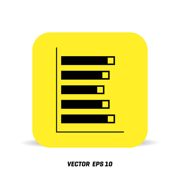 statistics flat icon - Vector, imagen