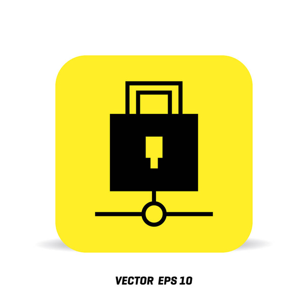  IT security protection icon - Vector, Imagen