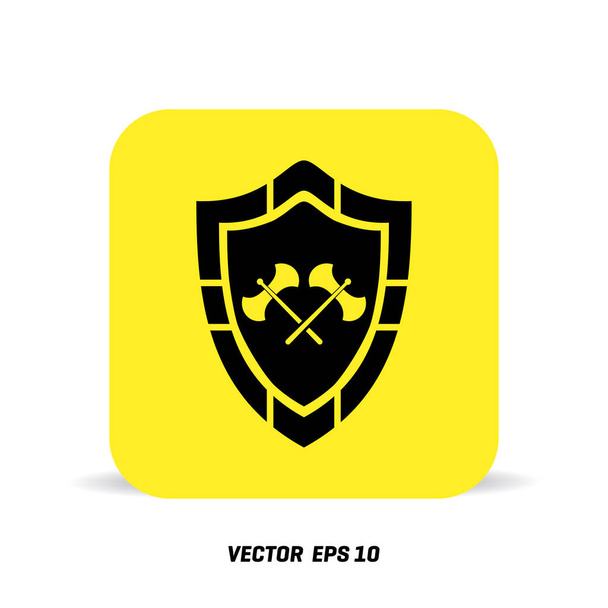 Isolated Viking Shield - Vecteur, image