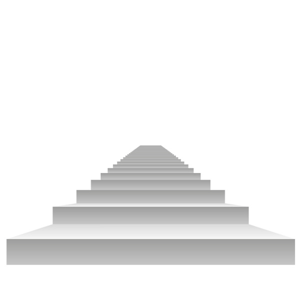 Escalier en béton blanc 3D
  - Photo, image