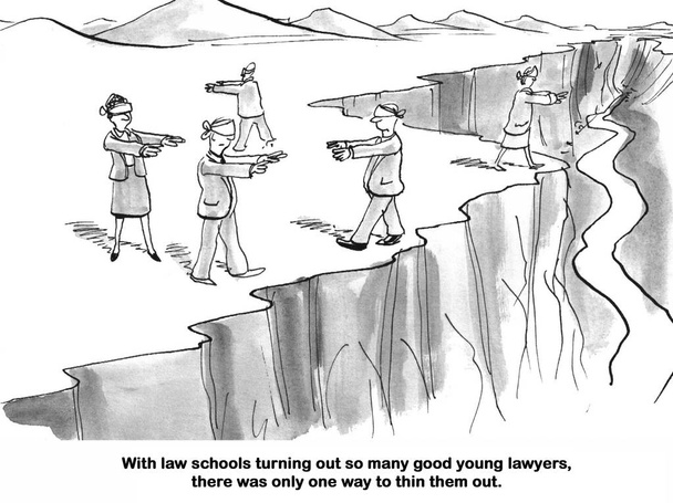 Πάρα πολλοί νέοι δικηγόροι - Φωτογραφία, εικόνα